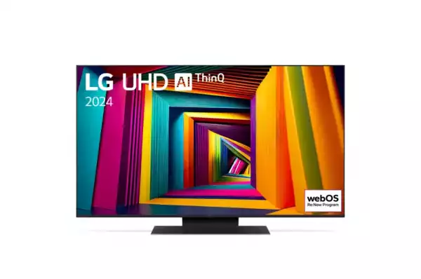 Телевизор LG 50UT91003LA, 50" 4K UltraHD TV 4K (3840 x 2160), DVB-T2/C/S2, webOS 24 Smart TV, ThinQ AI, Alpha 5 AI 4K Gen7, WiFi, HDR10 pro, HLG, ALLM/HGiG, AI Upscaling, AI Sound(Virtual 9.1.2 Up-mix), AirPlay, Quick Card, HDMI eARC, CI, LAN, USB, Bluetooth, Cres