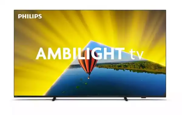 Телевизор Philips 43PUS8079/12, 43" 4K UHD LED, 3840x2160, DVB-T/T2/T2-HD/C/S/S2, 60Hz, Ambilight 3, Pixel Precise UHD, HDR+, Titan OS, Dolby Atmos, VRR, 3*HDMI, 2*USB, 802.11n, 20W RMS, Black