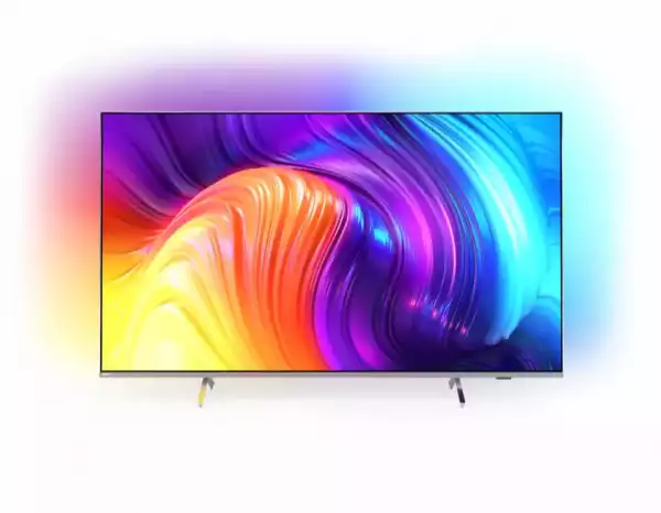Телевизор Philips 65PUS8507/12, 64.5" THE ONE, UHD 4K LED 3840x2160, DVB-T2/C/S2, Ambilight 3, HDR10+, HLG, Android 11, Dolby Vision, Dolby Atmos, Quad Core P5 Perfec with Al, 16GB, BT 5.0, HDMI, 2xUSB, Cl+, 802.11ac, Lan, 20W RMS, V Sticks Stand, Silver