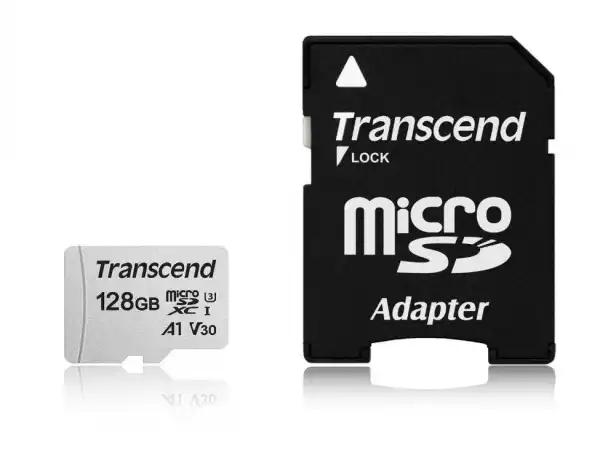 Transcend 128GB microSD w/ adapter UHS-I U3 A1