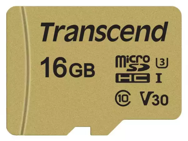 Transcend 16GB micro SD UHS-I U3 (with adapter), MLC