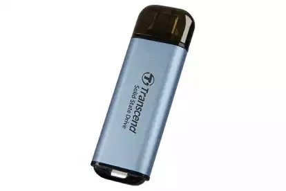 Transcend 512GB, USB External SSD, ESD300C, USB 10Gbps, Type C, Sky Blue