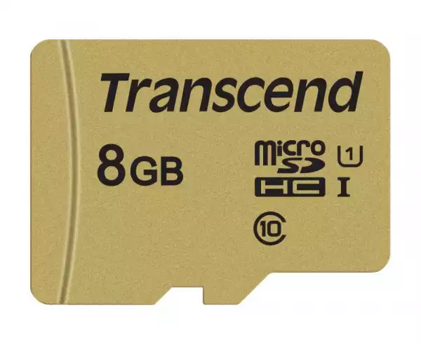 Transcend 8GB micro SD UHS-I U3 (with adapter), MLC