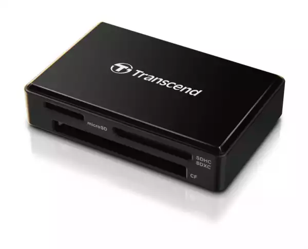 Transcend All-in-1 Multi Memory Card Reader, USB 3.0/3.1 Gen 1, Black
