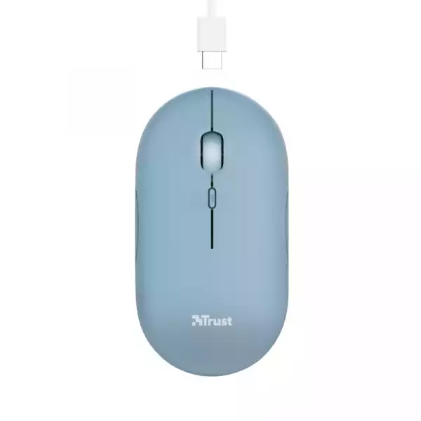 TRUST Puck Wireless & BT Rechargeable Mouse Blue