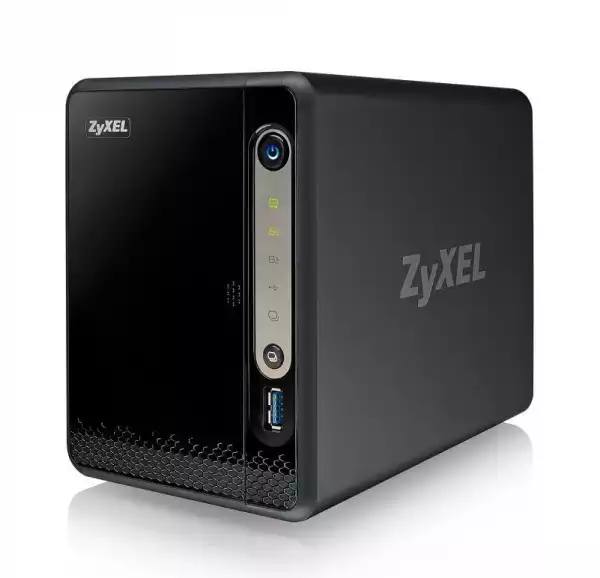 ZyXEL NAS326, 2-bay Single Core Personal Cloud Storage, Dual Core CPU 1.3GHz, 512MB DDR3 memory, 2 SATA II 2.5"/3.5"HDD, RAID 1/0, JBOD, 2x USB 3.0 + 1x USB2.0, 1Gbps LAN, DLNA, FTP, BitTorrent Client, ownCloud/Dropbox/Memopal, smart fan