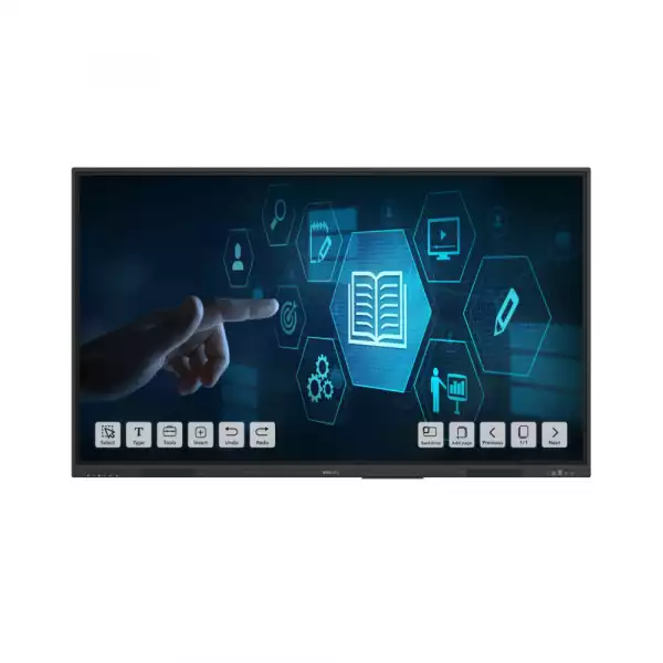 Дисплей Philips 65BDL3152E/00, 65" Touch display, ADS panel, 16:9, Anti-Glare, 4K UHD 3840x2160, 350cd/m2, 1200:1, 8ms, Android 13, 0-gap Infrared touch, QC Cortex A55, 4GB, 32GB, VGA, 3x HDMI, 5x USB, USB-C, SPDIF, LAN, RS232, OPS slot, Speakers, USB Playback, 16/7, VESA, Black