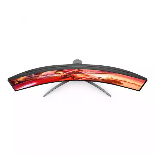 Геймърски Монитор AOC AG493QCX 49 inch WLED Gaming Monitor, Adaptive-sync, 144Hz, 1 ms, VA Panel, Curved, 3840x1080 32:9, 400cd/m2, 3000:1, 2xHDMI, 2xDisplayport, 3x USB, Speakers, Height Adjust, Swivel, VESA, Vesa Certified DisplayHDR 400, PxP (PIP, PBP)