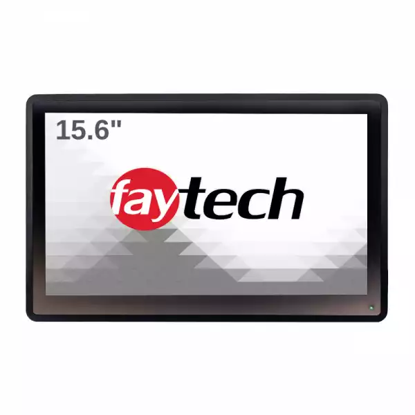 Индустриален Тъч Монитор Faytech FT156TMCAPOB 15.6 inch 10-Point OB PCAP Touch, 1920x1080, 350 cd/m2, 700:1, VGA, HDMI 1.3, DisplayPort, 12V DC-IN, PC-Audio, IP65 front, VESA 100, Speakers 2x2W, 24/7, 4 Clamp Support