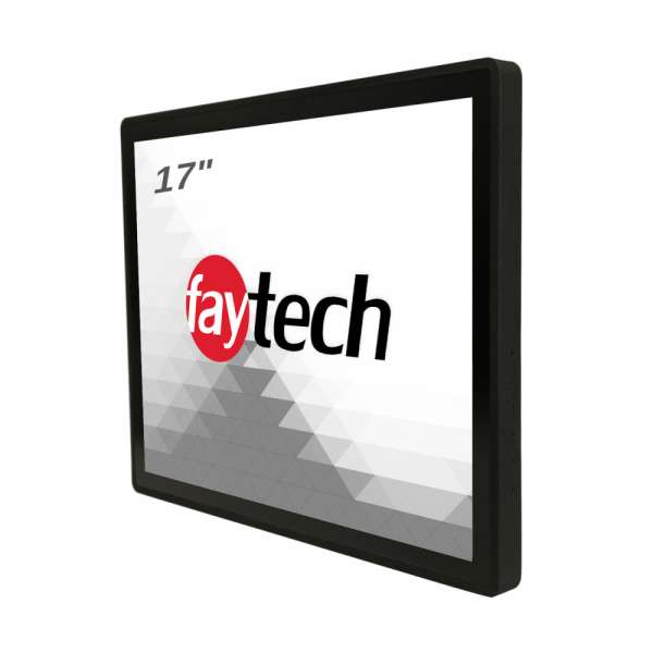 Индустриален Тъч Монитор Faytech FT17TMCAPOB 17 inch 10-Point OB PCAP Touch, 1280x1024 250 cd/m2, 1000:1, VGA, HDMI 1.3, DisplayPort, 12V DC-IN, PC-Audio, IP65 front, VESA 100, Speakers 2x2W, 24/7, 6 Clamp Support