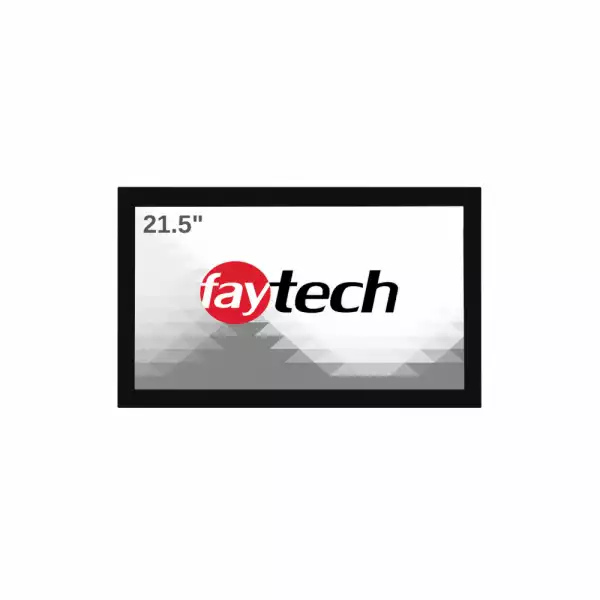 Монитор Faytech 1010502422 FT215TMCAPOFHBOB, 21.5 inch Open Frame Capacitive Touch Monitor, Optically bonded, AG, 7H, PCAP 10-point multi touch, 1000 cd/m2, 1920x1080, 1000:1, 7 ms, HDMI, DP, VGA, 12V DC-In, Speakers, 24/7, IP65 Front / IP40Back, 8 clamps support