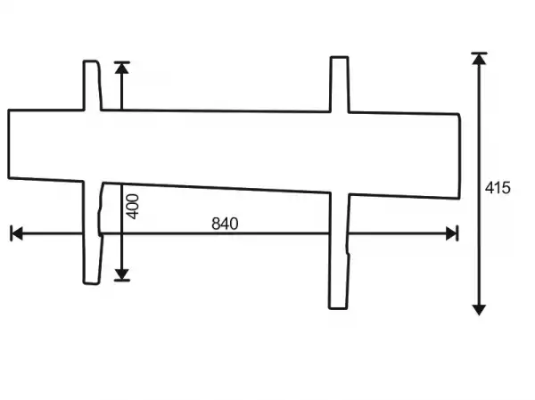 Стойка за стена OMB SLIM 800, 40" - 80", Max 60kg, Min VESA 200, Max VESA 800x400, Distance from wall - 22 mm, Click Fix System, Черна, product code: 06139