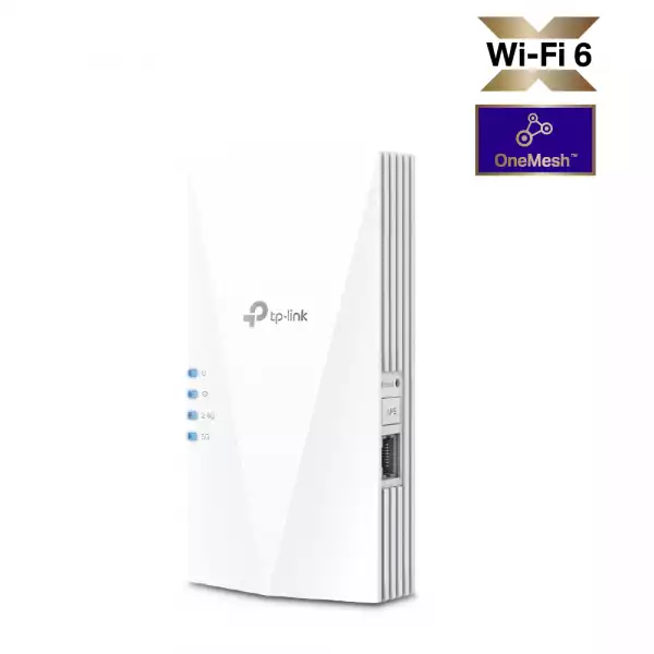 Удължител на обхват TP-Link RE600X AX1800 Wi-Fi 6 OneMesh 2-лентов