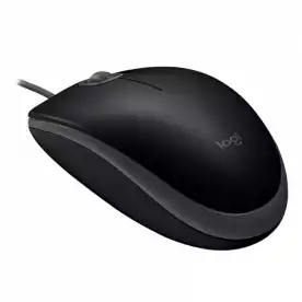 Безшумна оптична USB мишка Logitech B110 Black 910 005508