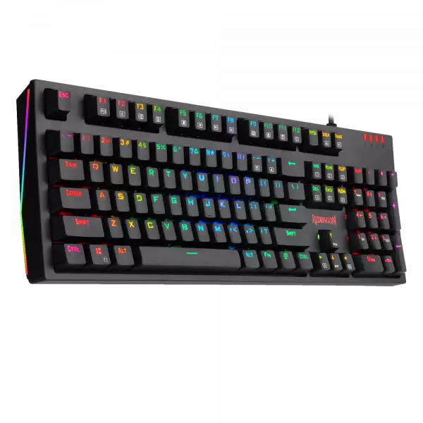 Клавиатура Redragon Amsa Pro K592RGB-PRO-BK механична геймърска RGB blue switch