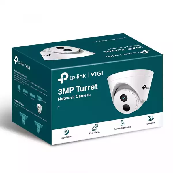 Куполна мрежова камера TP-Link VIGI C400HP 3MPx с 2.8 мм обектив