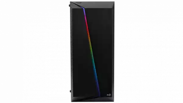 Кутия за настолен компютър Aerocool Cylon Pro RGB прозрачен панел от закалено стъкло CYLON-PRO-G-BK-V2 - черна