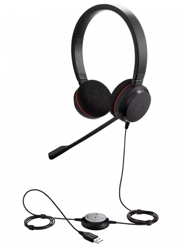 Слушалки Jabra Evolve 20 MS стерео с микрофон USB 4999-823-109