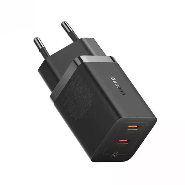 Зарядно устройство Baseus GaN5 Pro 2xUSB-C 40W CCGP180101 - черно