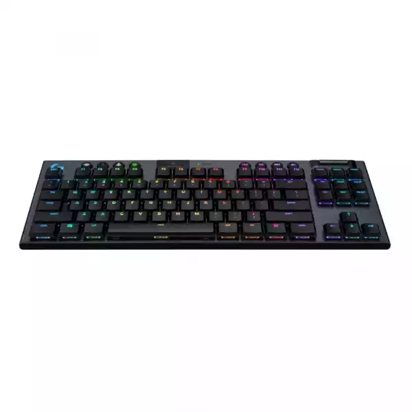 Безжична геймърска механична клавиатура Logitech, G915 TKL Black Lightsync RGB, GL Linear суичове