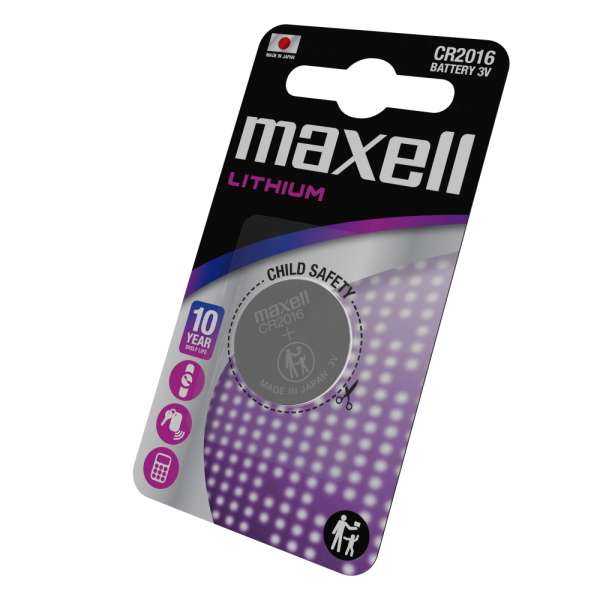 Бутонна литиева батерия MAXELL CR2016 3V