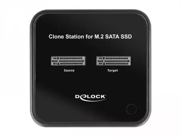 Докинг станция Delock M.2, 2 x M.2 SATA SSD, Клониране