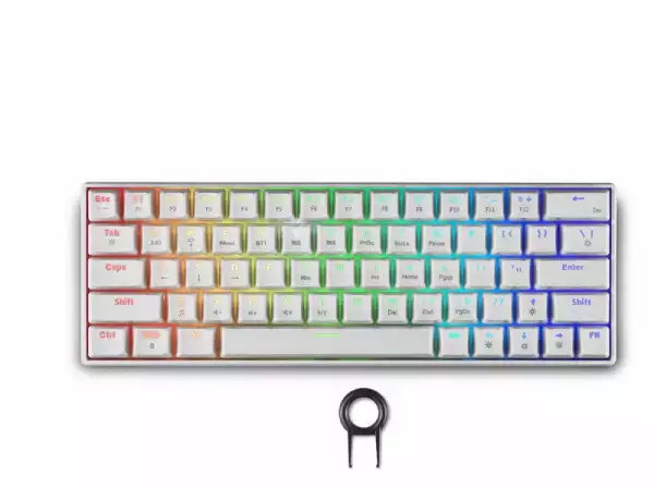 Геймърска безжична клавиатура Spartan Gear Pegasus 2 RGB White