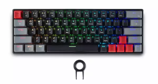 Геймърска безжична клавиатура Spartan Gear Pegasus 2 RGB Black/Grey