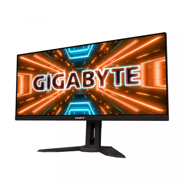 Геймърски Монитор Gigabyte M34WQ-EK, 34" IPS WQHD (3480 x 1440), 144Hz, 1ms, HDR400