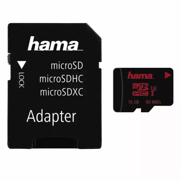 Карта памет HAMA 123980, microSDHC UHS-I, 16GB