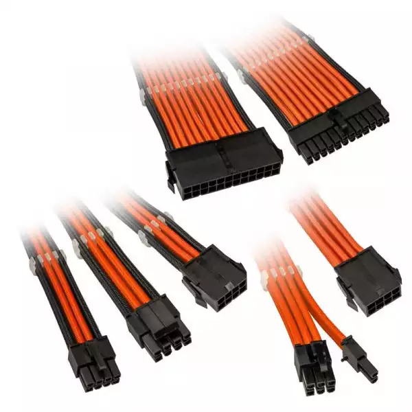 Комплект оплетени кабели Kolink Core, Orange