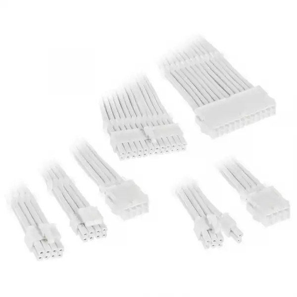 Комплект оплетени кабели Kolink Core, White