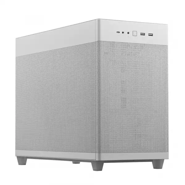 Кутия ASUS PRIME AP201 Mesh, MicroATX, Бяла