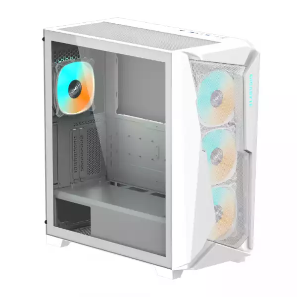 Кутия Gigabyte C301 WHITE V2, TG, Mid-Tower