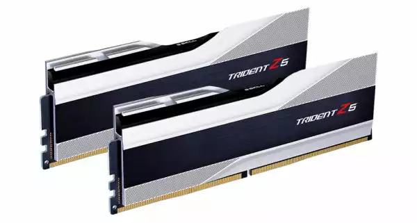 Памет G.SKILL Trident Z5 Silver 32GB(2x16GB) DDR5 6000MHz F5-6000J4040F16GX2-TZ5S