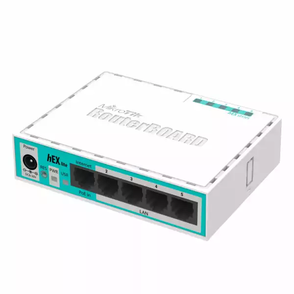 Рутер MiKrotik RB750R2, 10/100 Mbps, PoE, 64 MB, CPU 850MHz, Бял