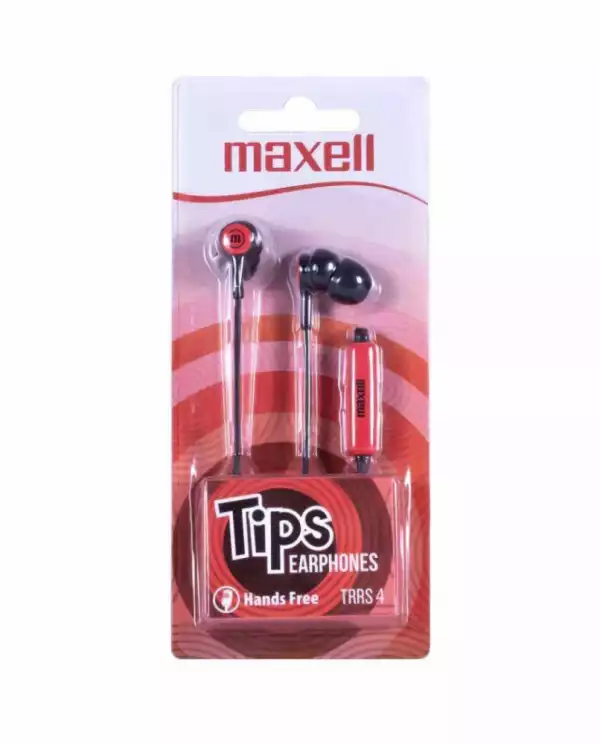 Слушалки тапи с микрофон MAXELL IN-TIPS RED