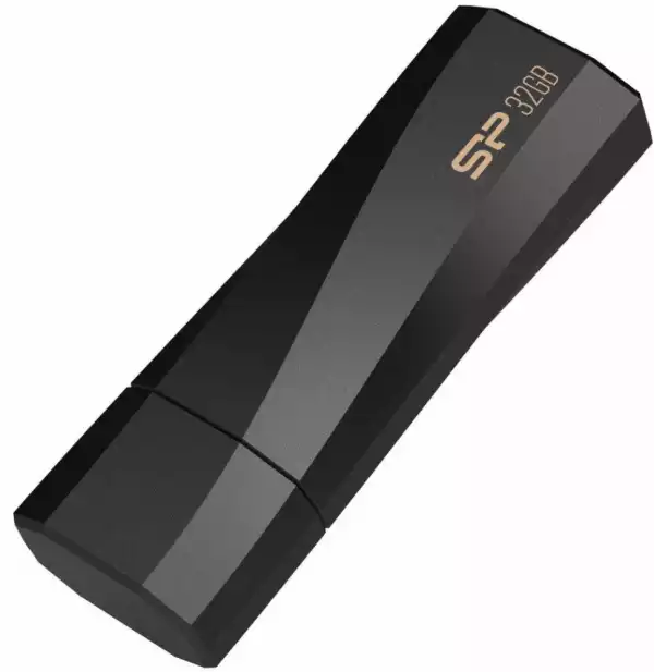 USB памет SILICON POWER Blaze B07, 32GB, USB 3.2, Черна