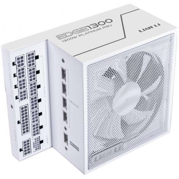 Захранващ блок Lian Li EDGE EG1300 White 1300W 80+ Platinum PCIe 5.1, ATX 3.1