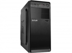 Chassis DELUX DLC-DW602 Midi Tower, ATX, USB2.0, without PSU, Black