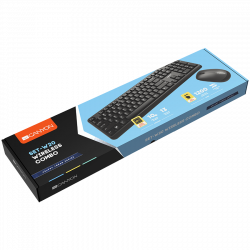 CANYON SET-W20, Wireless combo set,Wireless keyboard with Silent switches,105 keys,BG layout,optical 3D Wireless mice 100DPI black